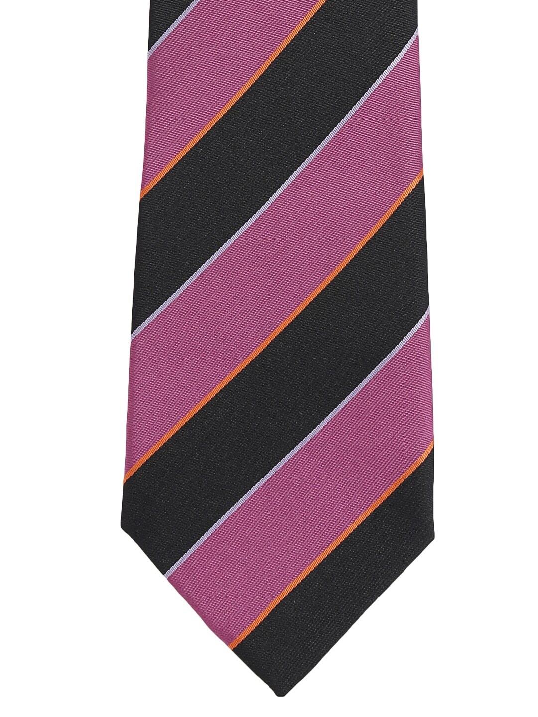 

Alvaro Castagnino Men Purple & Black Striped Broad Tie
