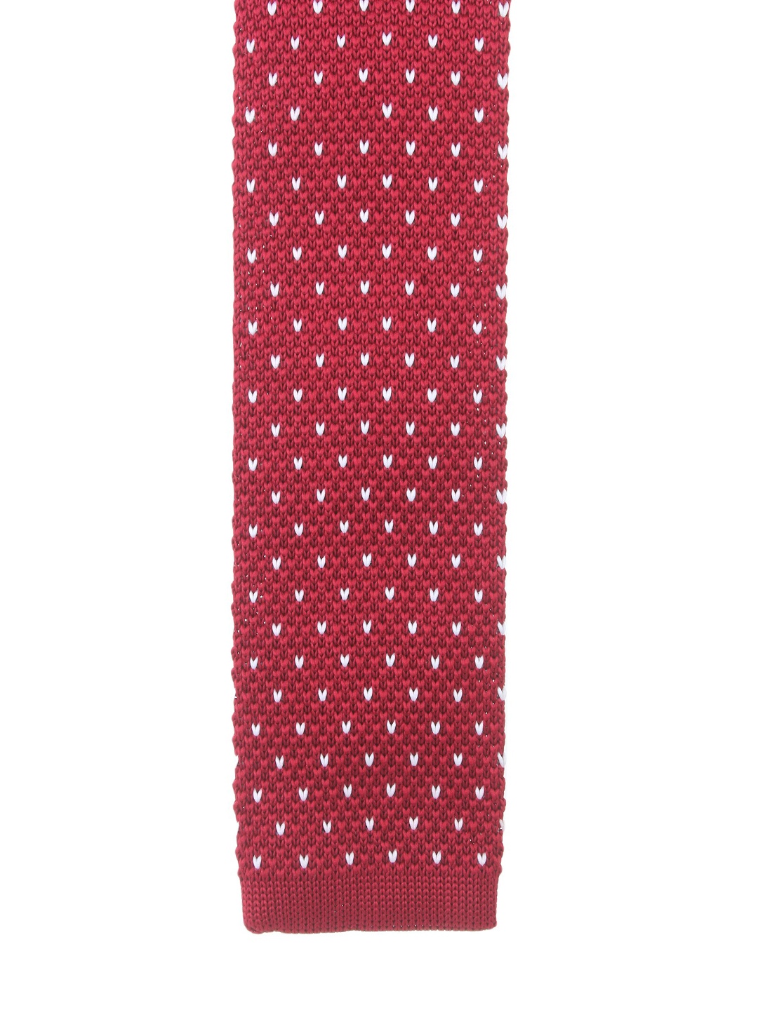

Alvaro Castagnino Men Red & White Woven Design Skinny Tie