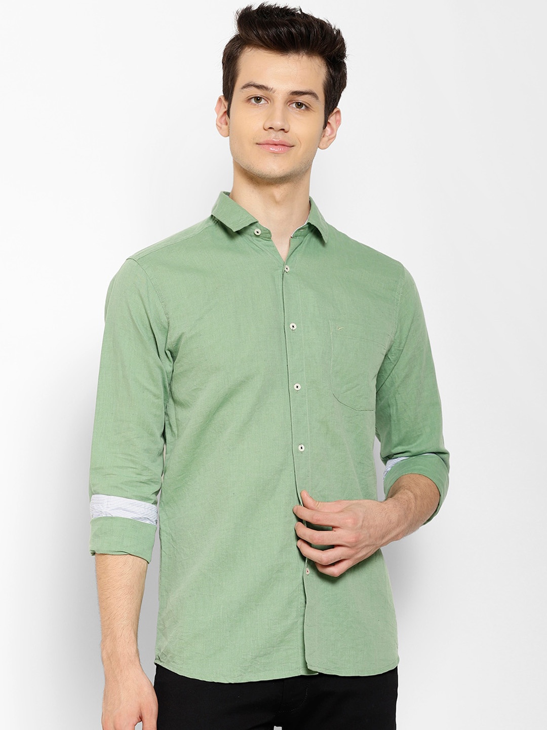 

cape canary Men Green Casual Shirt