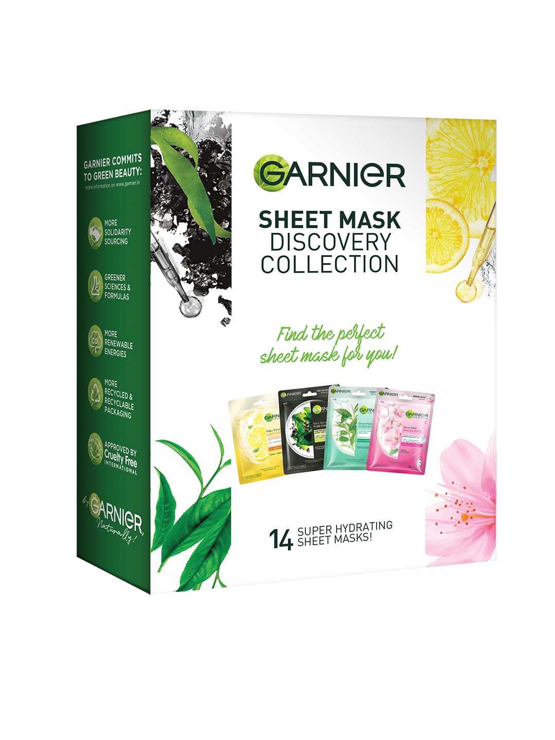 

Garnier Set of 14 Super Hydrating Serum Sheet Masks, Multi