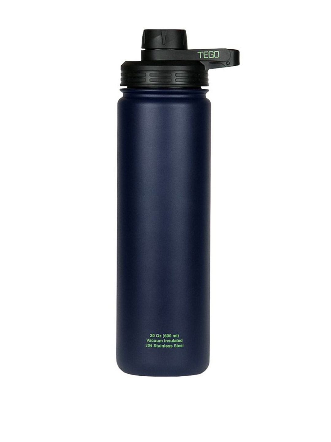 

TEGO Navy Blue Vaccum Sealed Steel Water Bottle with Cleaning Brush