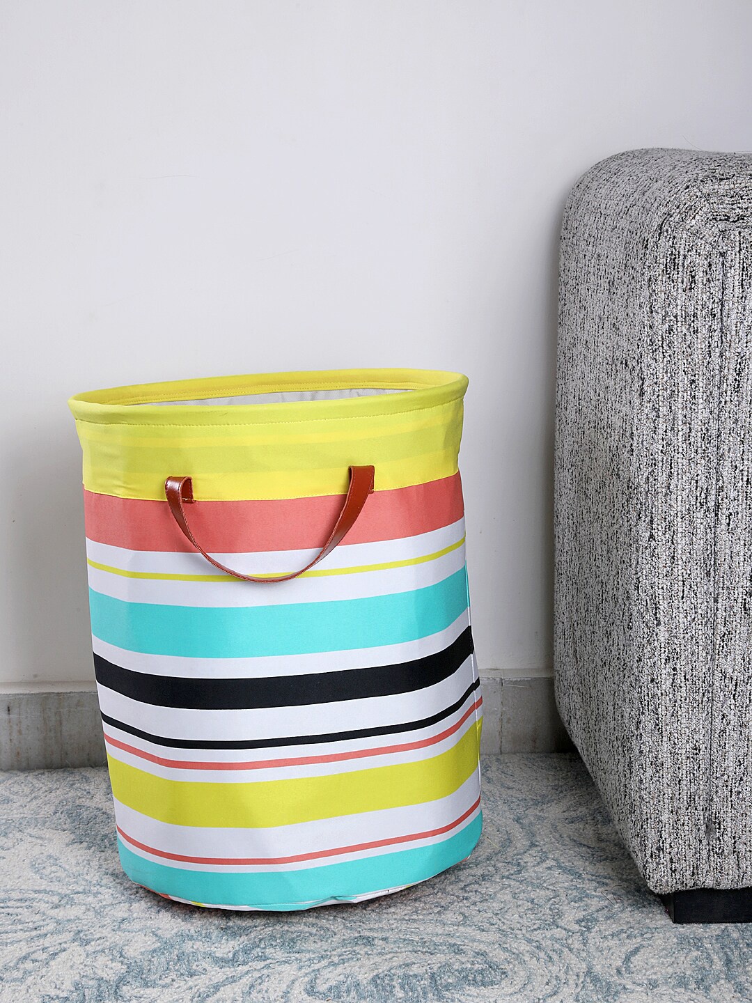 

My Gift Booth Multicoloured Striped Storage Bag, Multi