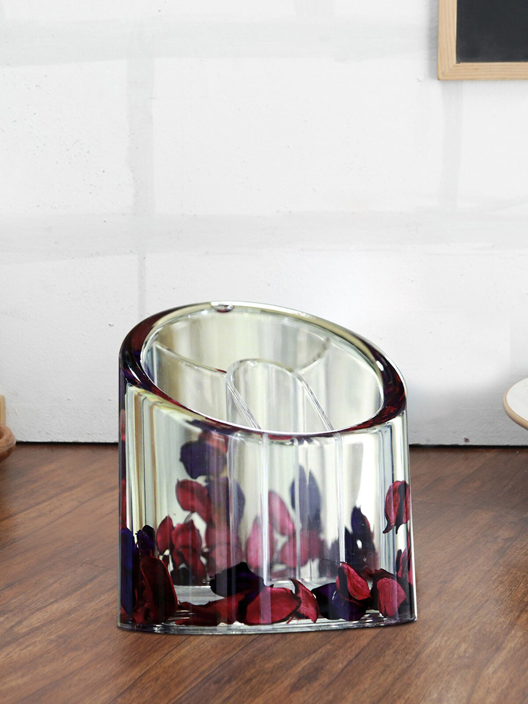 

OBSESSIONS Pink & Transparent Acrylic Cutlery Holder