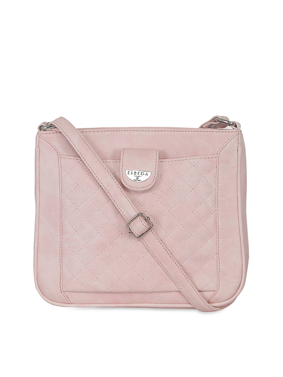 

ESBEDA Pink Quilted Sling bag