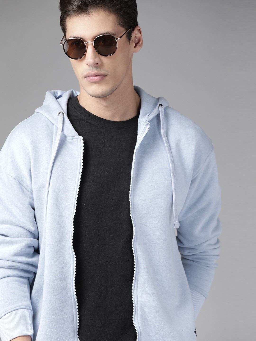 

Roadster Men Blue Solid Tailored Jacket