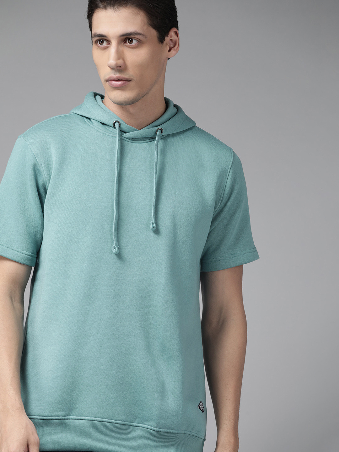 

Roadster Men Blue Hooded Sweatshirt