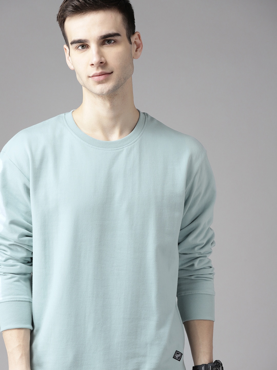 

Roadster Men Blue Sweatshirt