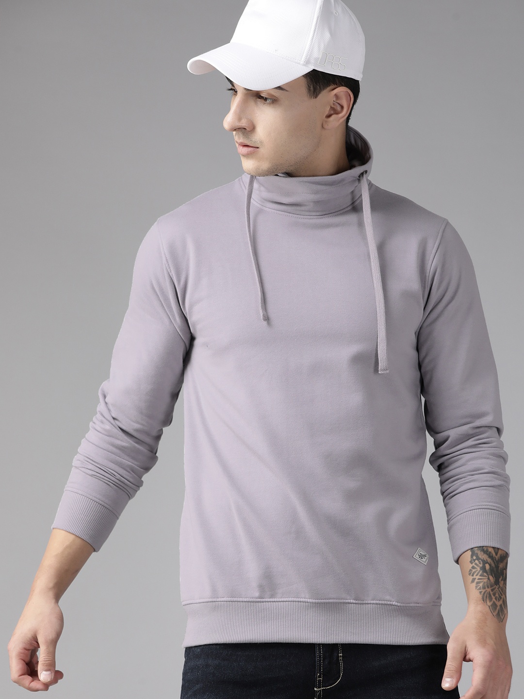 

The Roadster Lifestyle Co. High Neck Sweatshirt, Lavender