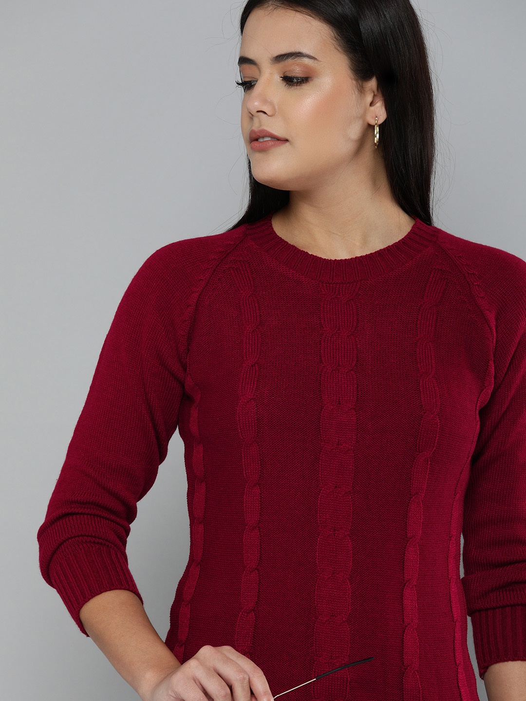 

HERE&NOW Women Red Pullover Sweaters