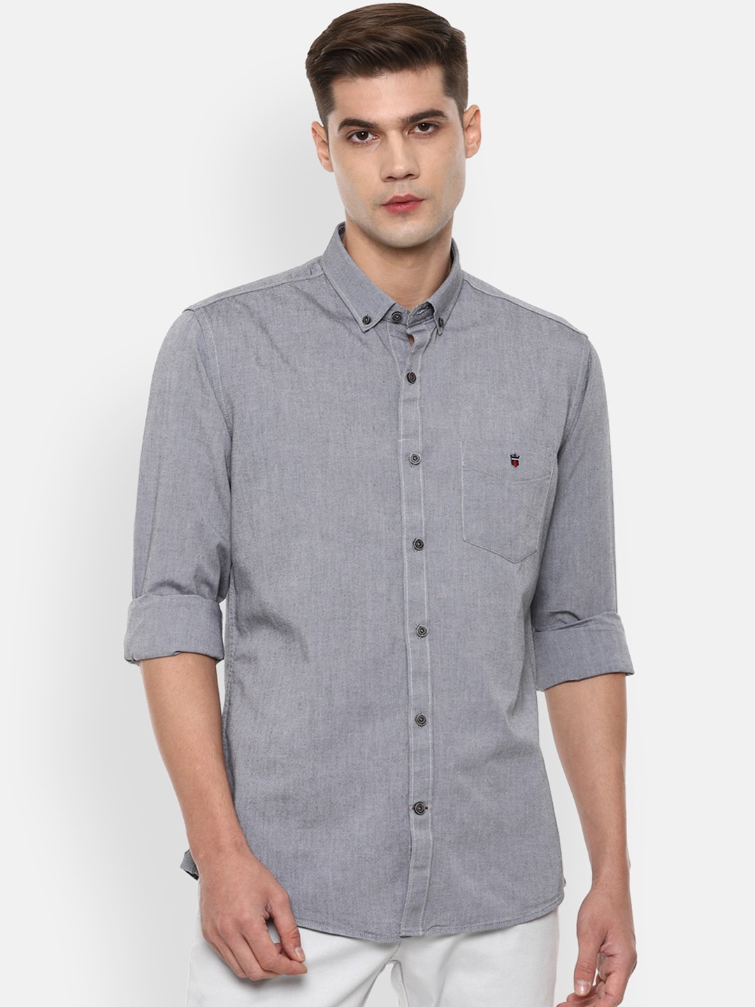 

Louis Philippe Sport Men Grey Slim Fit Casual Shirt