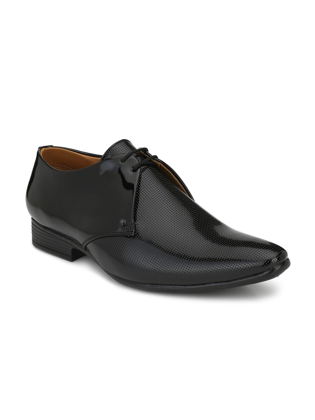 

Ferraiolo Men Black Textured Derbys