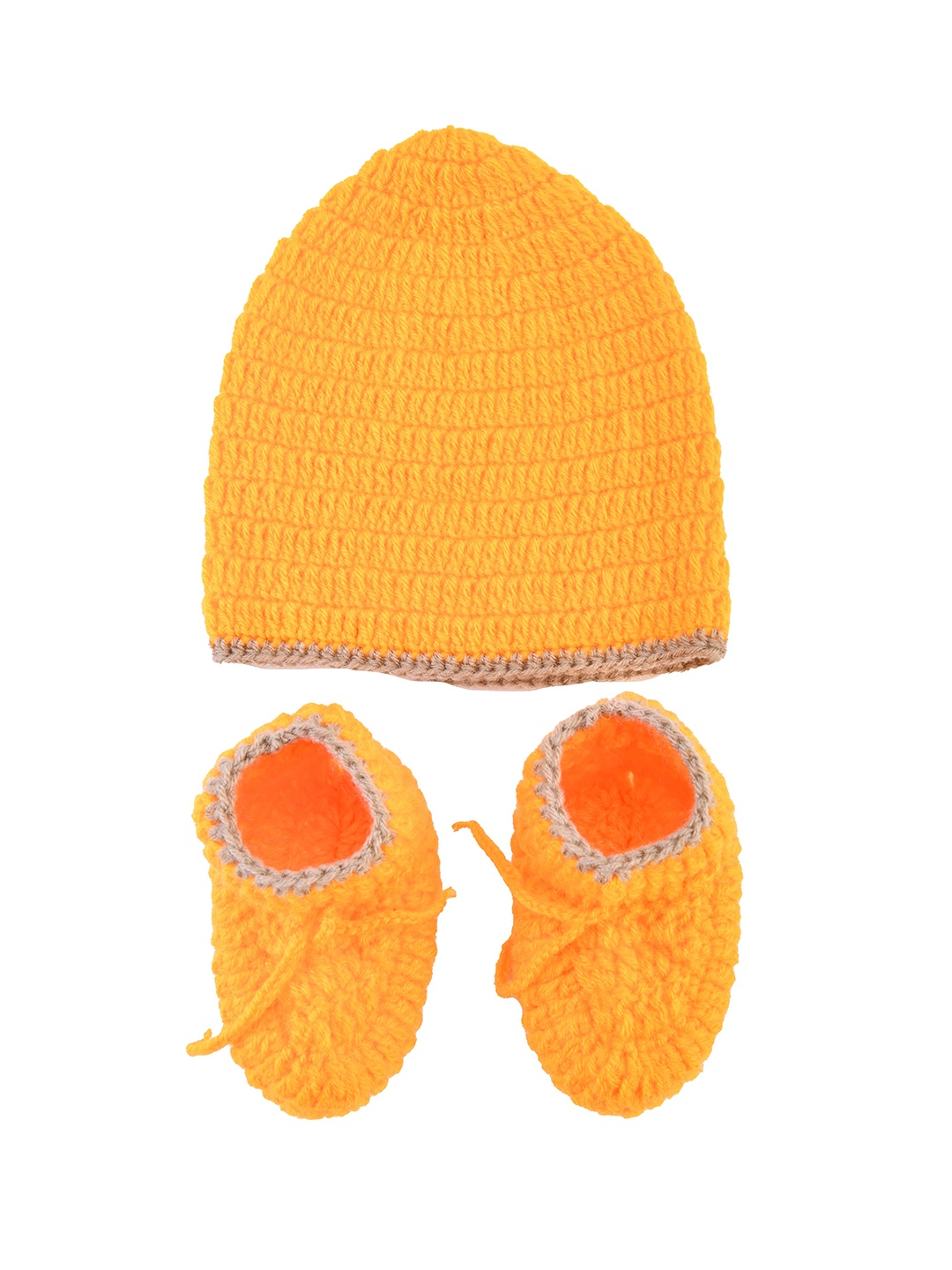 

The Original Knit Unisex Kids Mustard Beanie with Socks