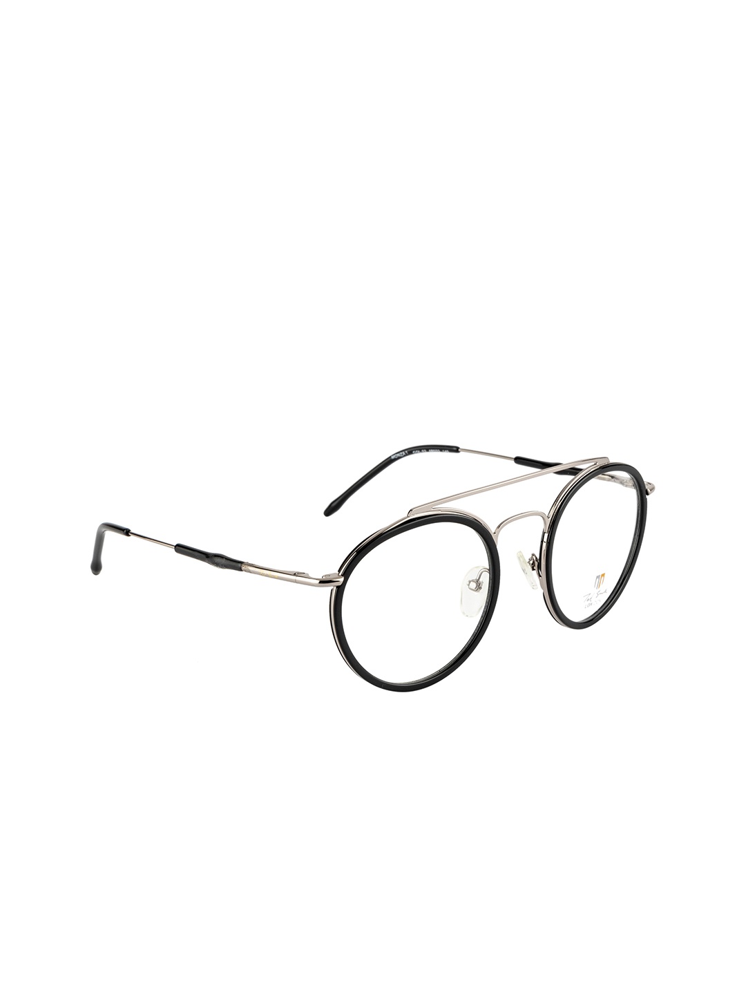 

Ted Smith Unisex Black Full Rim Round Frames Eyeglasses