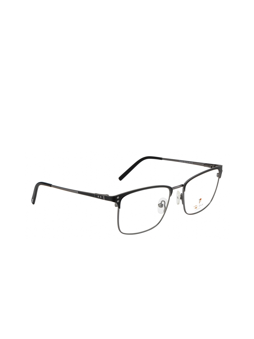 

Ted Smith Unisex Grey & Black Full Rim Square Frames TS-309_C2