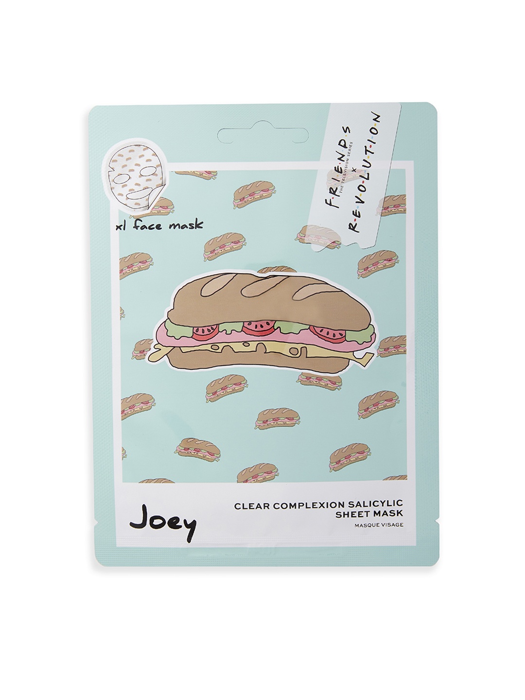 

Makeup Revolution London X Friends Joey Clear Complexion Salicylic Sheet Mask, Green