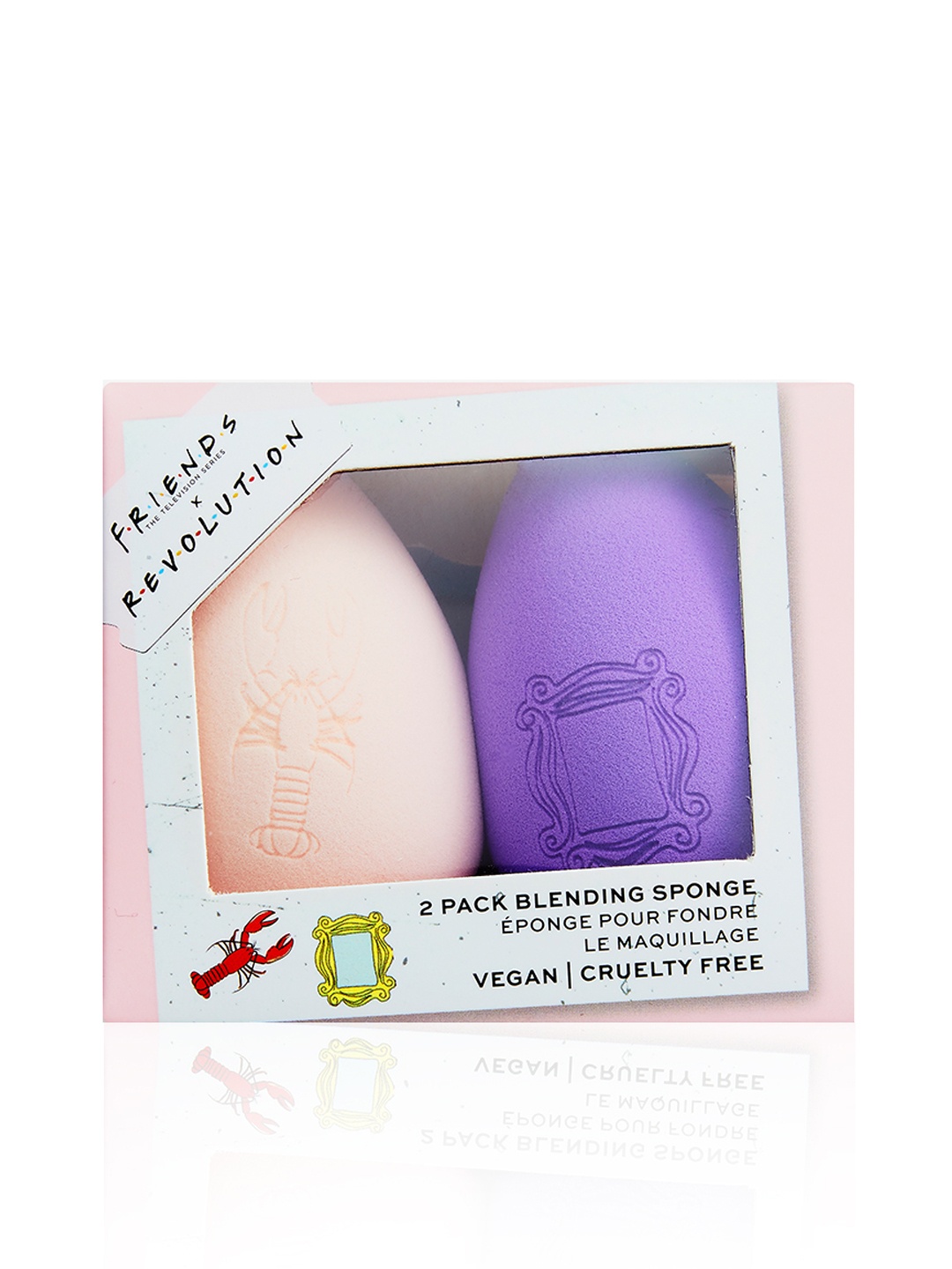 

Makeup Revolution London x Friends Pack of 2 Blending Sponge, Beige