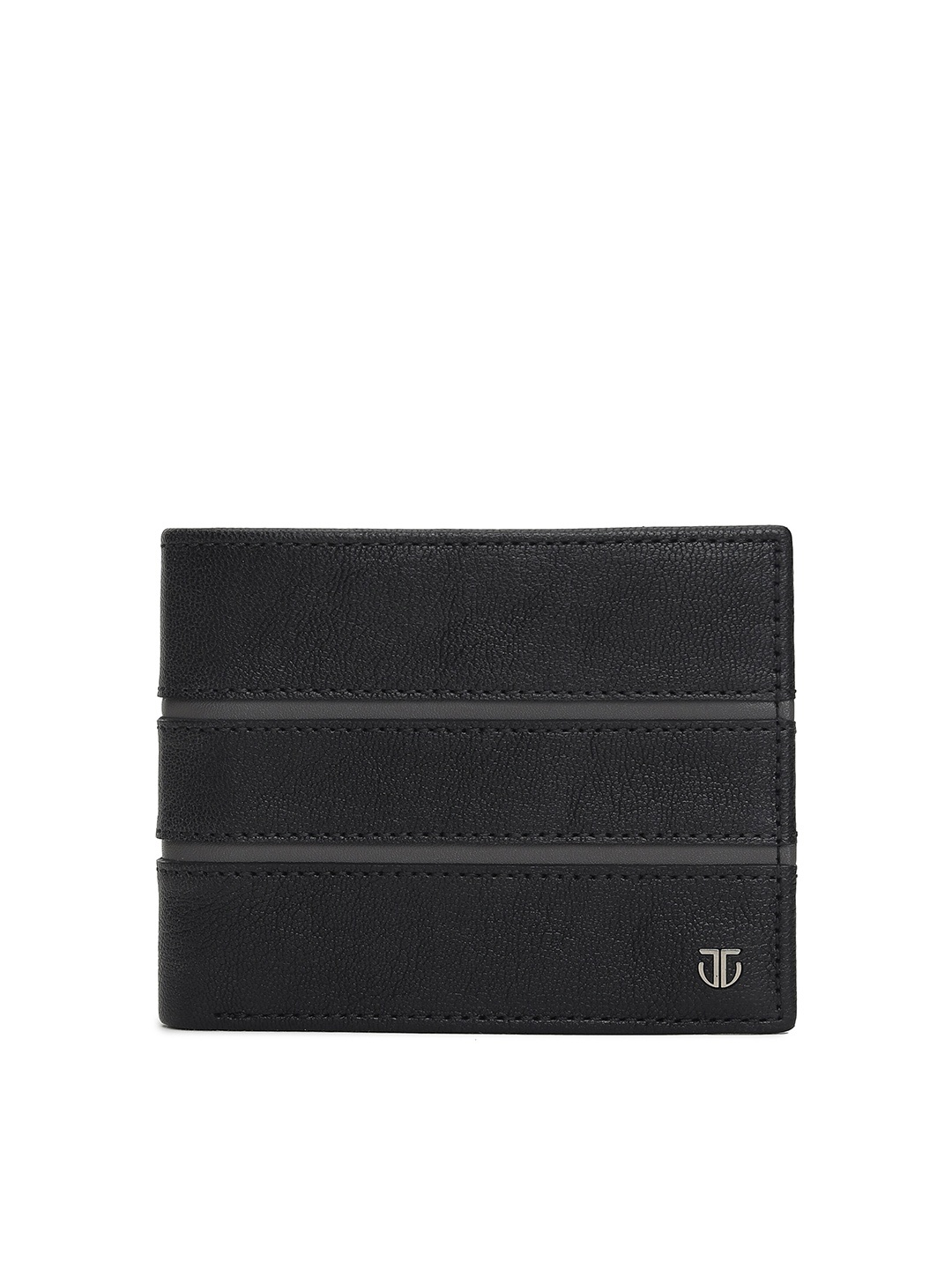 

Titan Men Black Leather Two Fold Wallet