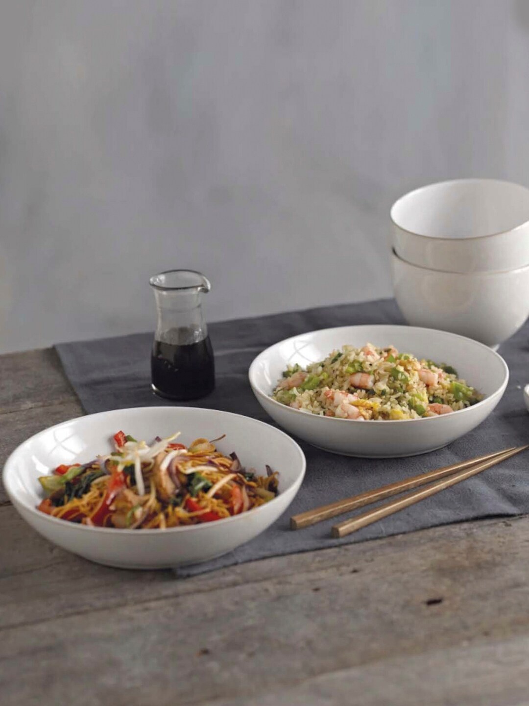 

Denby White Handcrafted Stoneware Glossy Pasta Bowl
