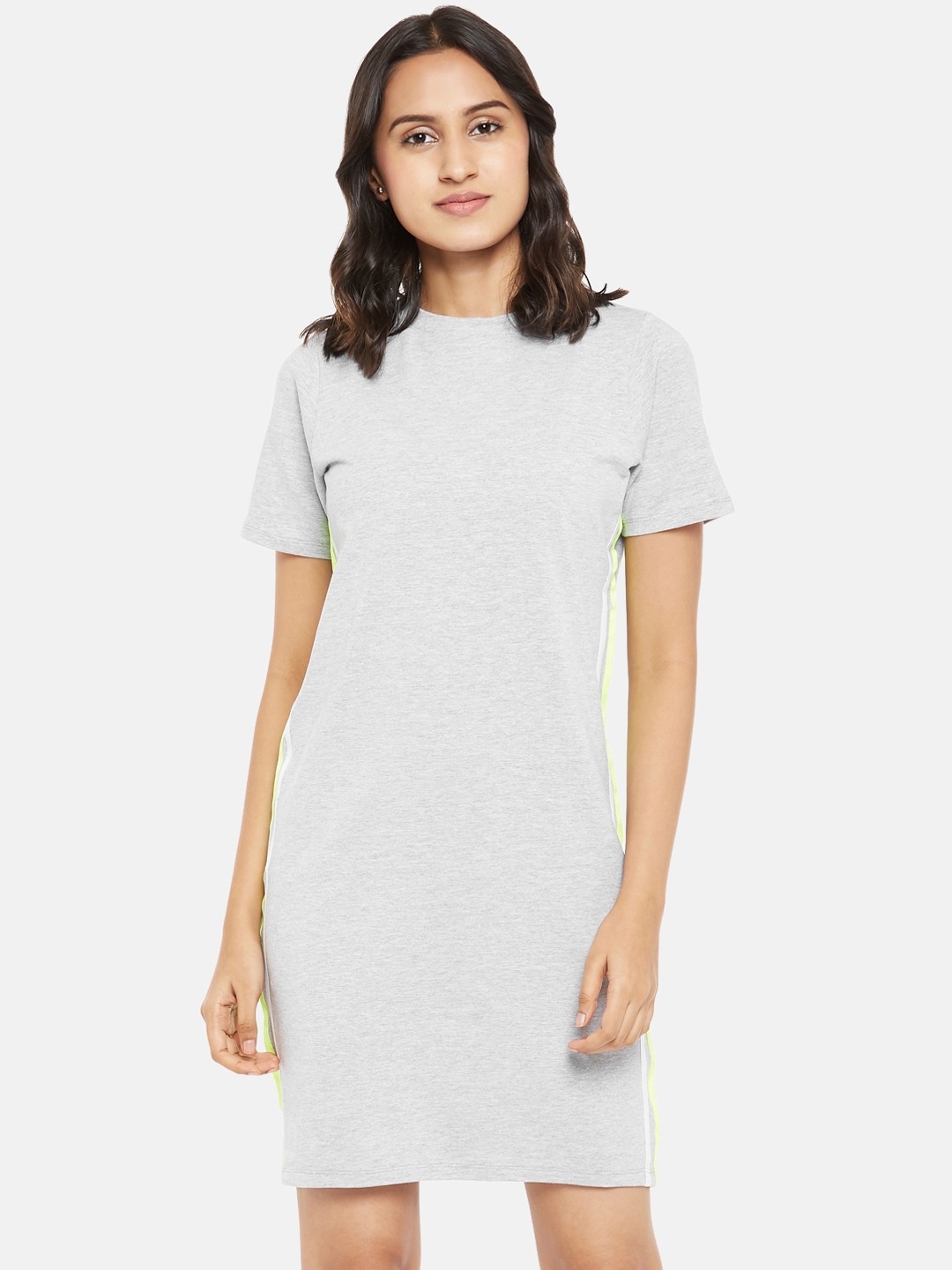 

People Women Grey T-shirt Dress