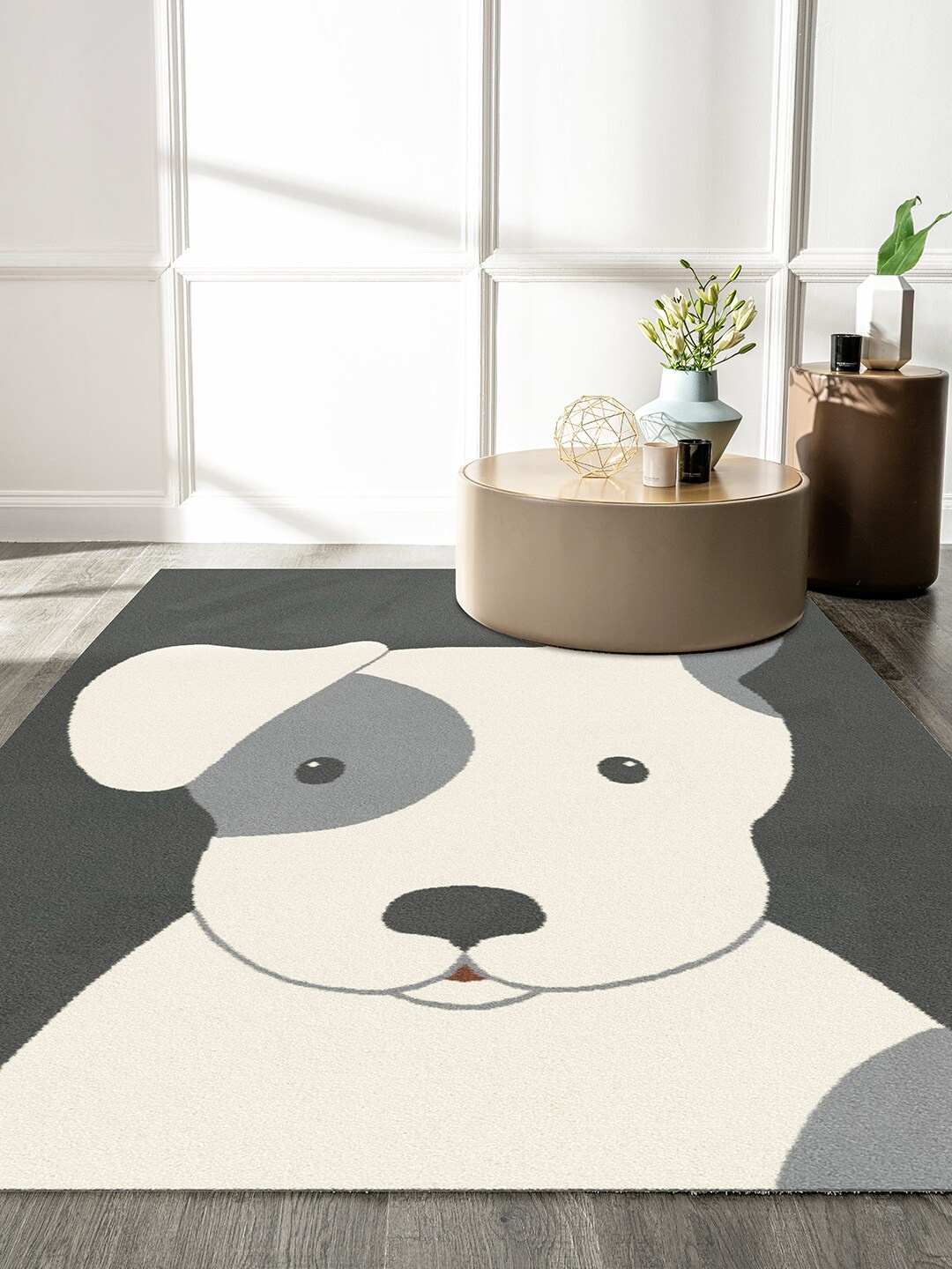 

DDecor Grey Printed Carpet