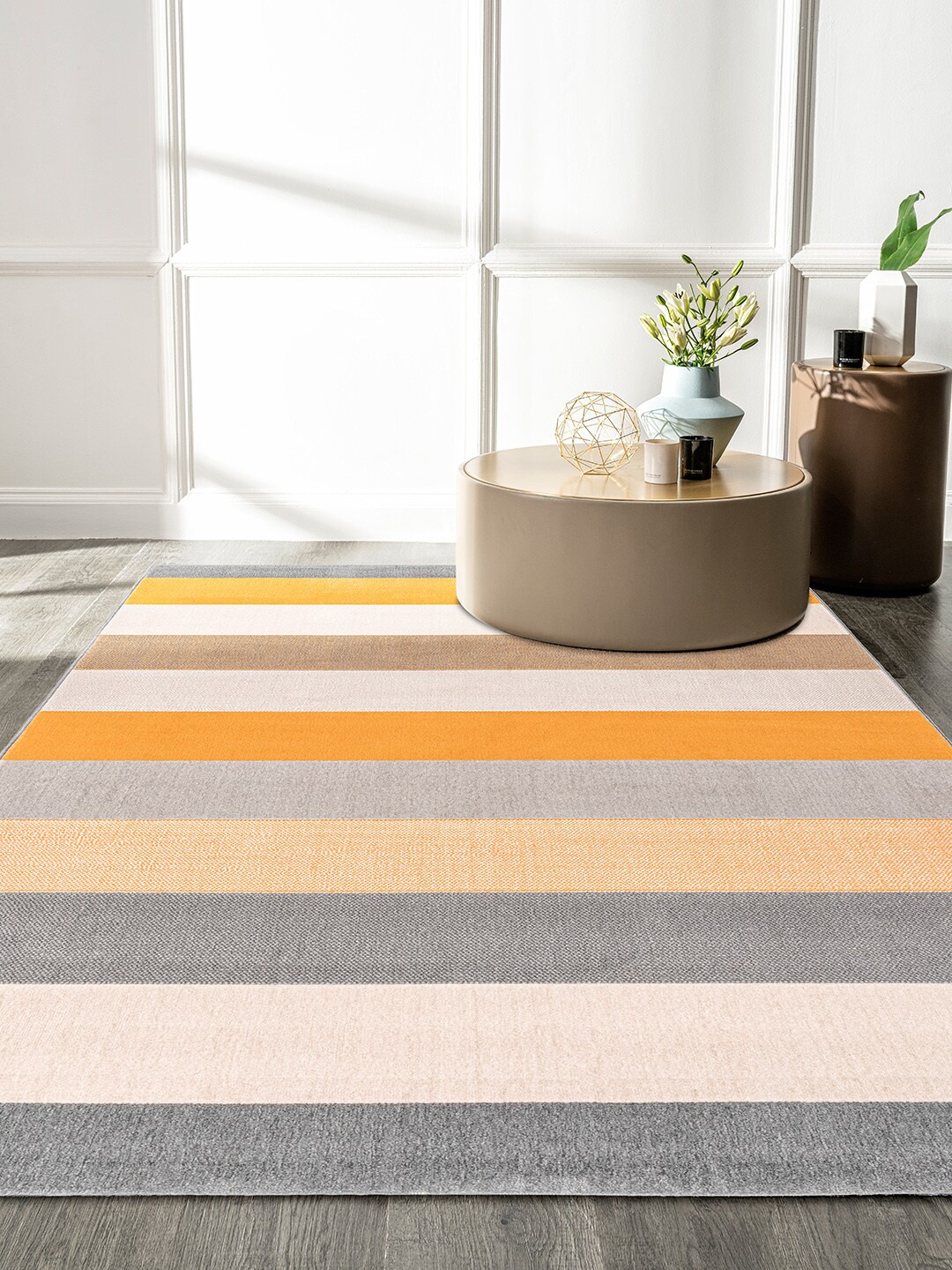 

DDecor Multicoloured Striped Carpet, Multi