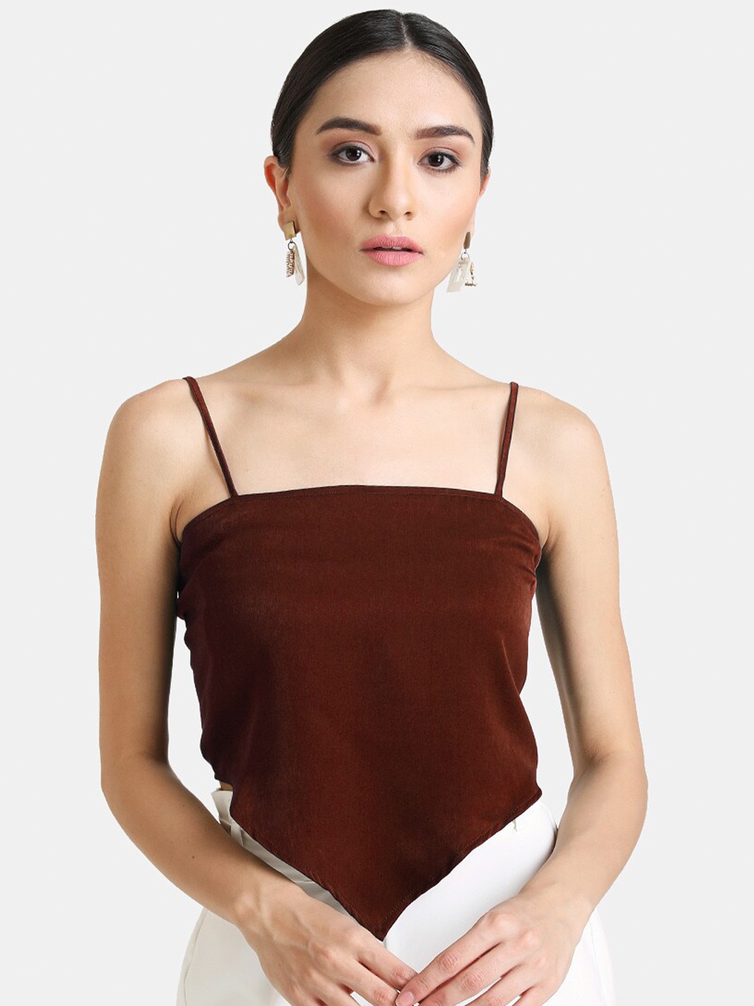 

Kazo Women Rust Crop Top