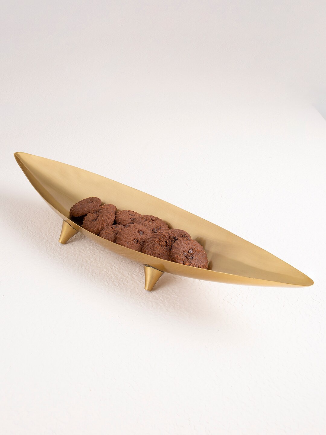 

ellementry Gold-Toned Stainless Steel Serving Platter