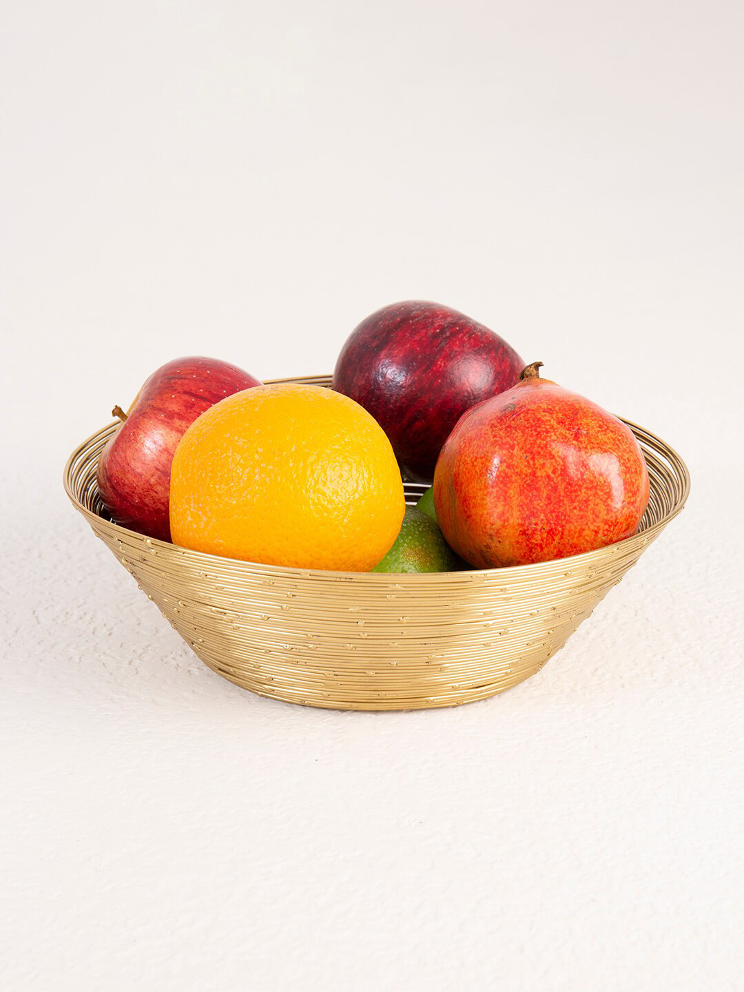 

ellementry Gold-Toned Stainless Steel Wire Fruit Bowl
