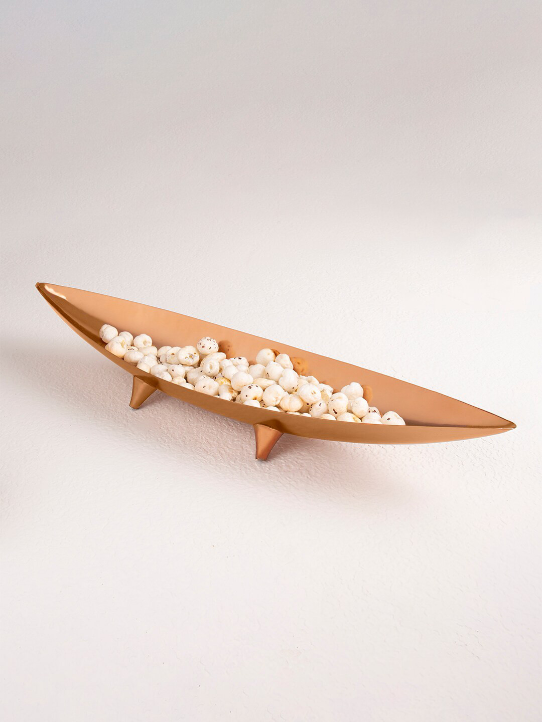 

ellementry Copper-Toned Stainless Steel Platter With Legs