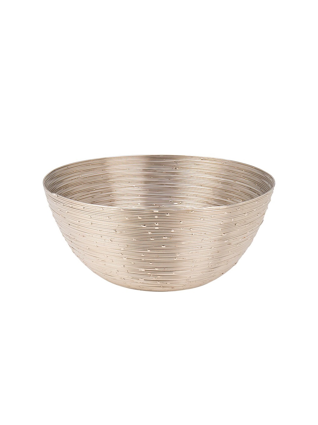 

ellementry Silver-Toned 1 Piece Textured Stainless Steel Matte Bowl