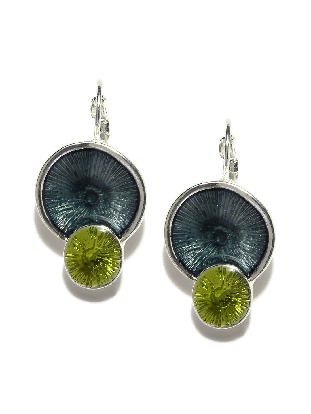 

Blisscovered Silver-Toned Contemporary Drop Earrings