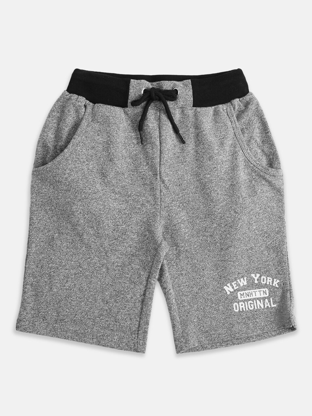

Pantaloons Junior Boys Grey Mid-Rise Regular Shorts