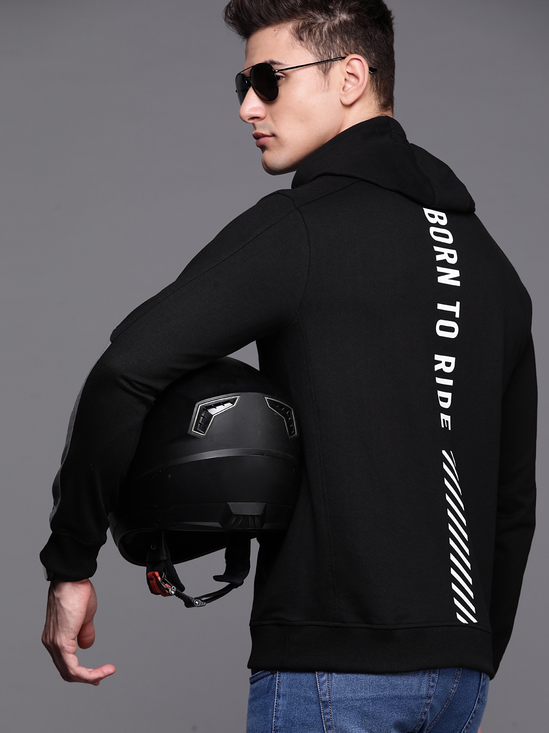 

Ducati Men Black Solid Hooded Sweatshirt