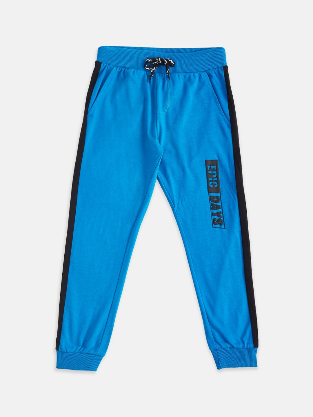 

Pantaloons Junior Boys Blue Cotton Joggers