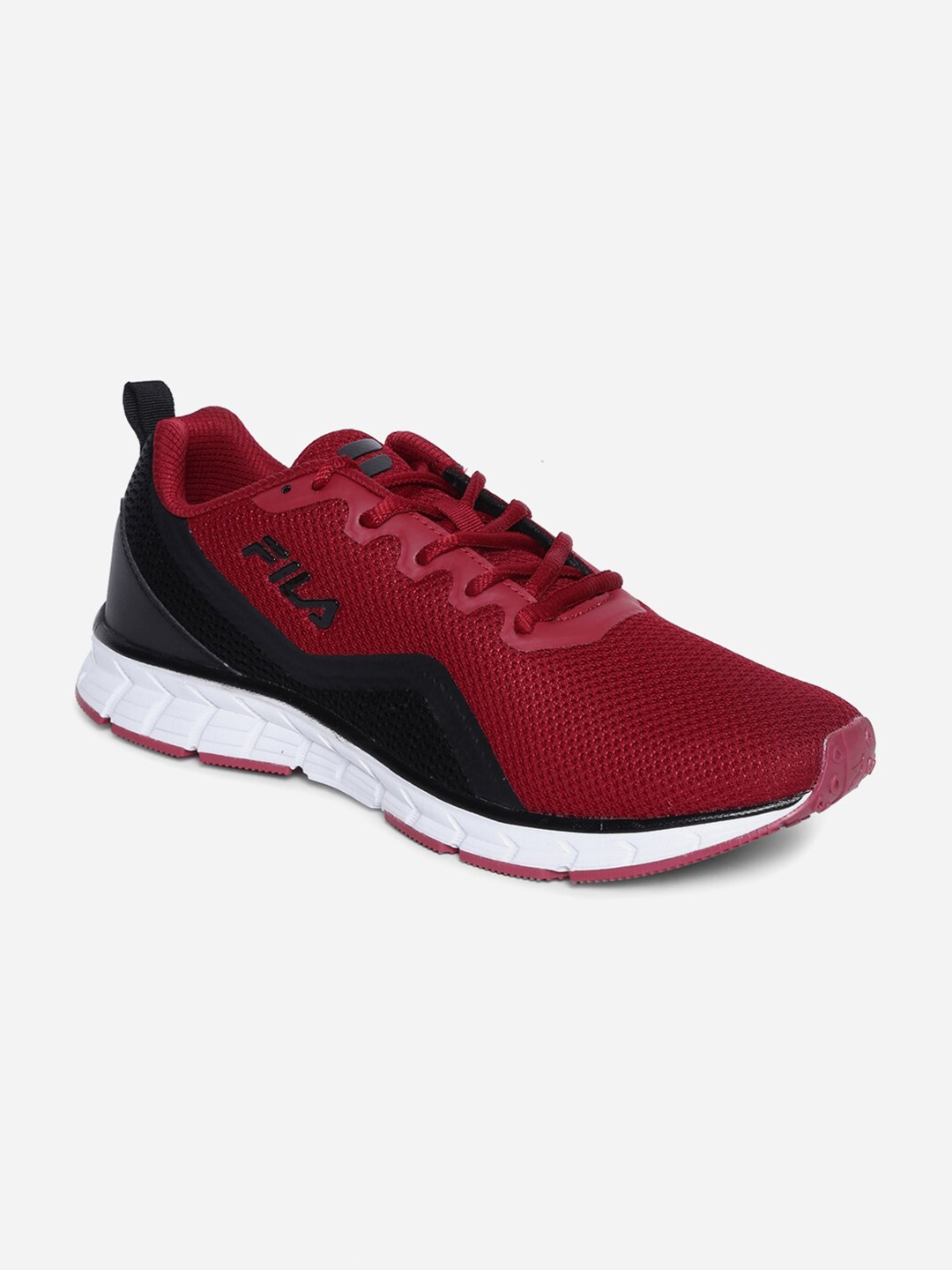 

FILA Men Red & Black Mesh AZOR Regular Synthetic Running Shoes