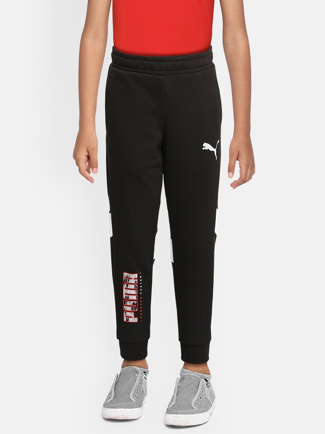 

Puma Boys Black Active Sport Knitted Sweat Pants