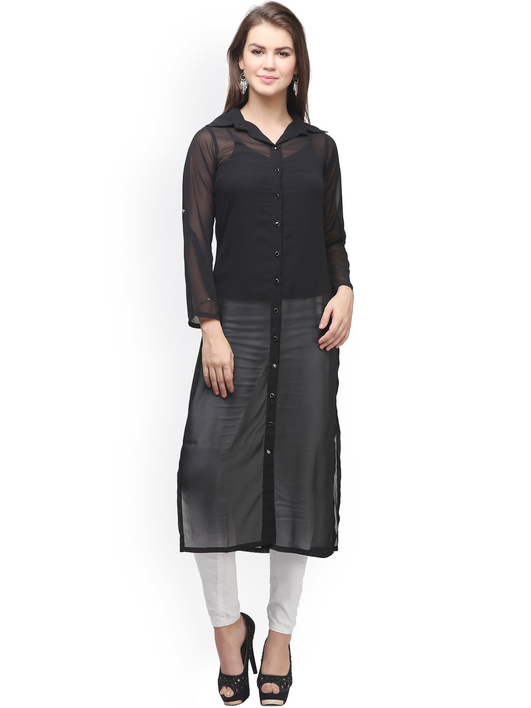 

Eavan Black Sheer Georgette Kurta