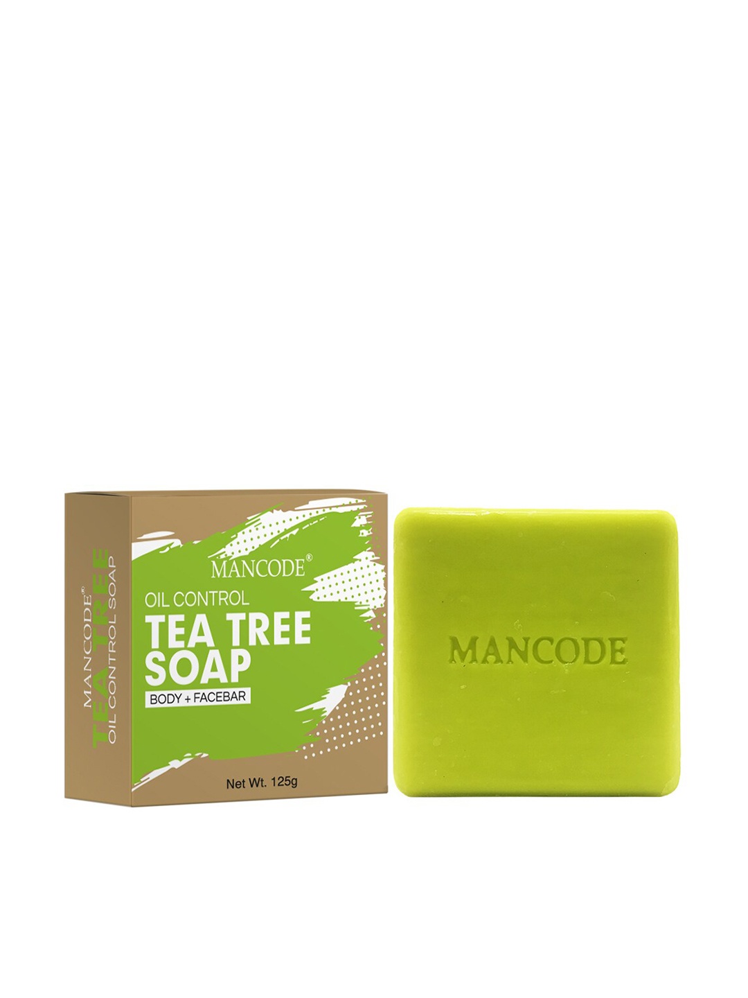 

MANCODE Men Tea Tree Oil Control Soap 125 g, Green