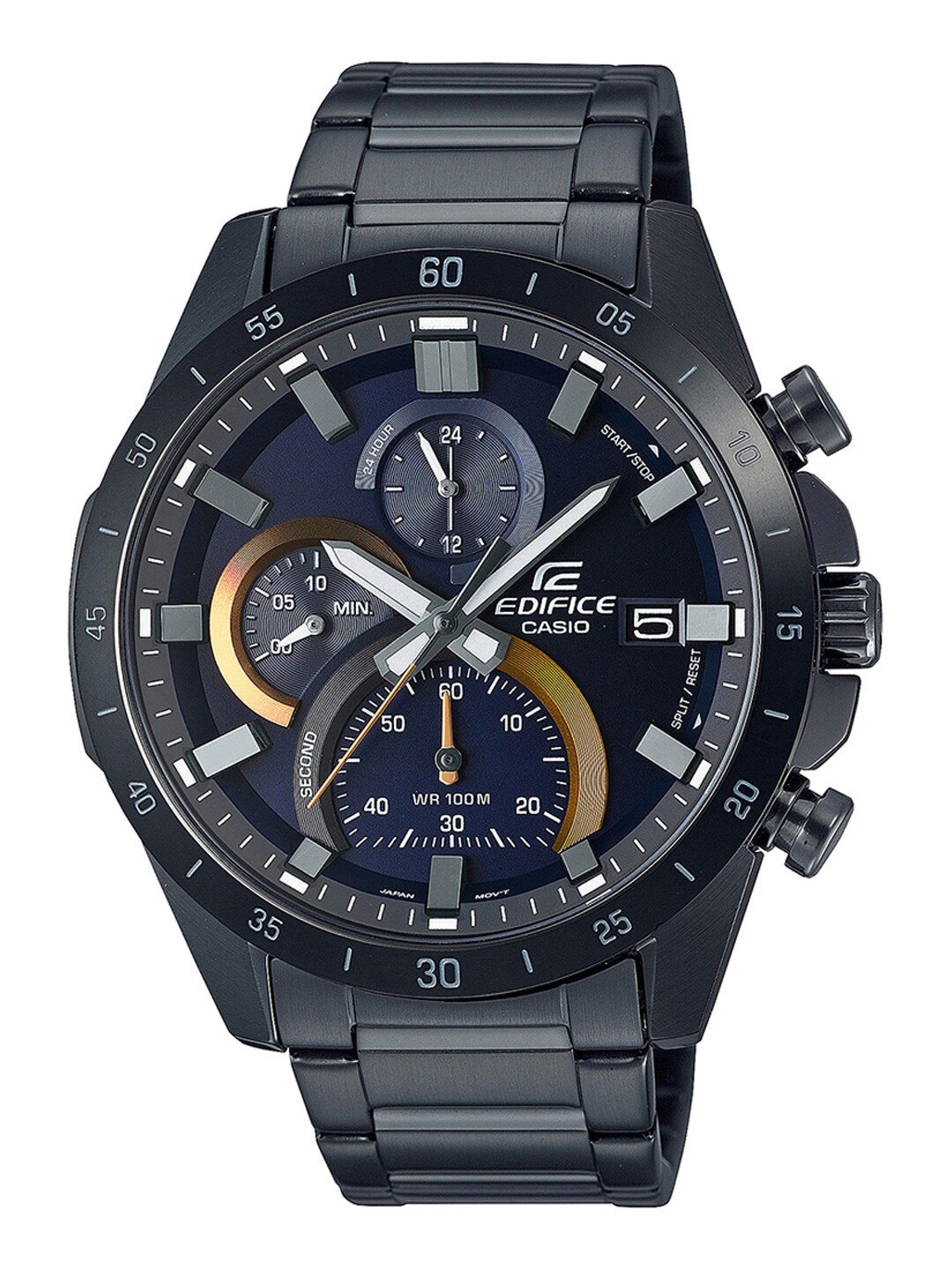 

CASIO Men EDifice EFR-571DC-2AVUDF Blue Analog Dial Black Stainless Steel Band ED515