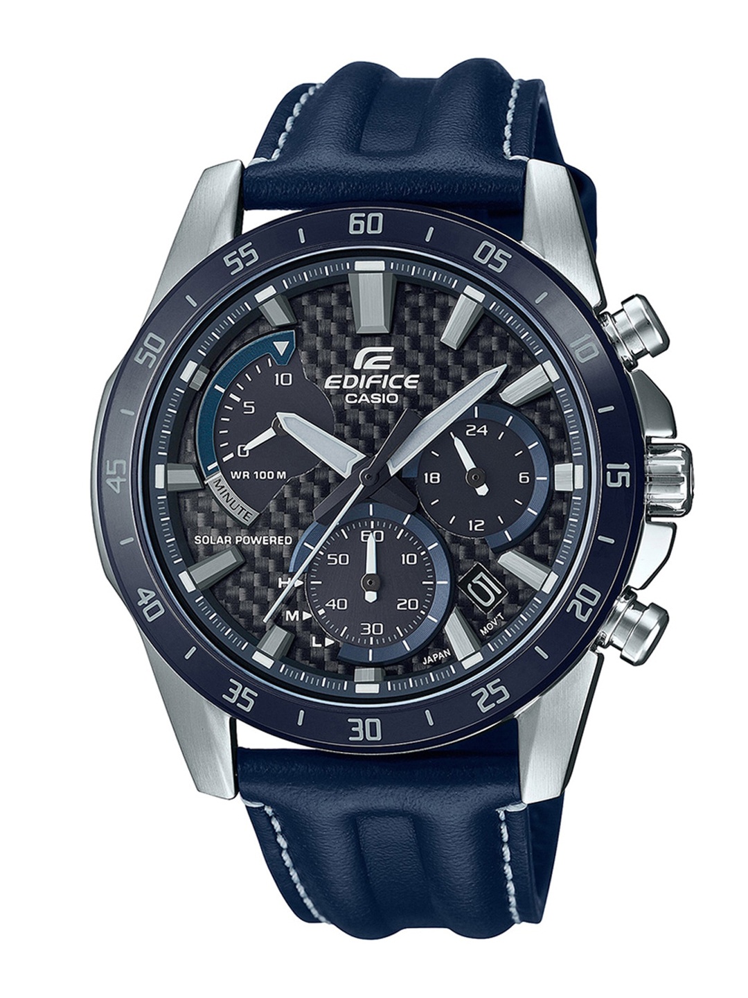 

CASIO Men Stainless Steel Straps Analogue Solar Powered Watch EX535 EQS-930BL-2AVUDF, Black