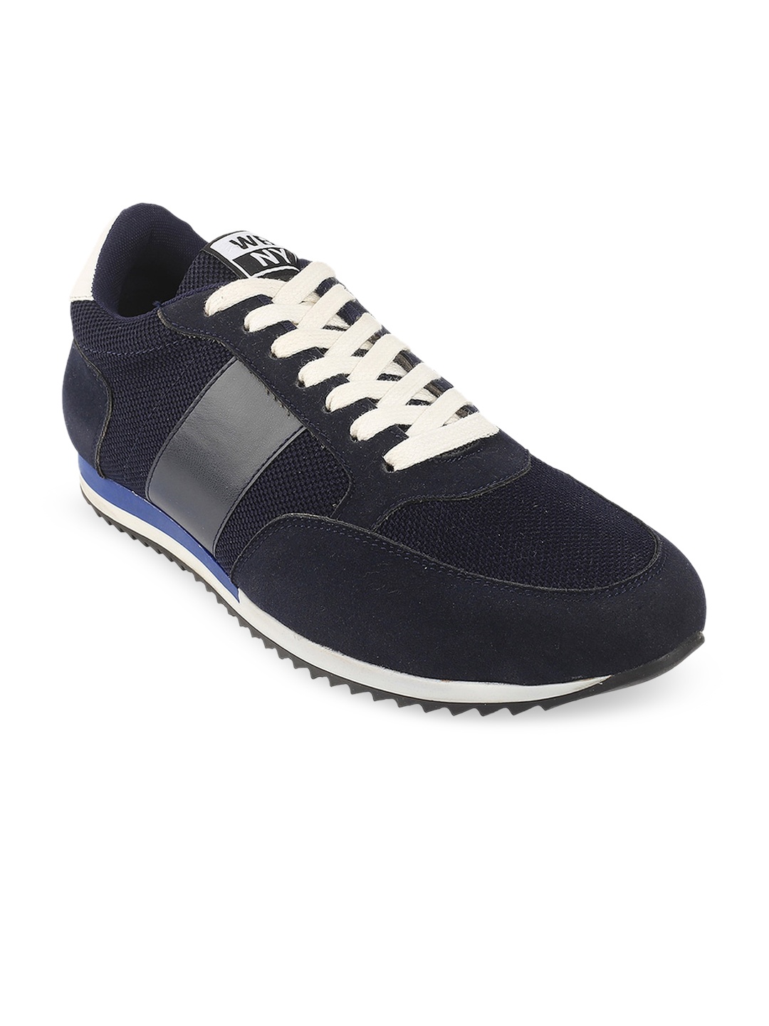 

WBNY Men Blue Colourblocked Sneakers