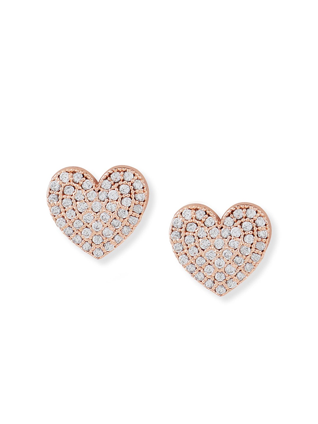 

Zaveri Pearls Rose Gold Contemporary Studs Earrings
