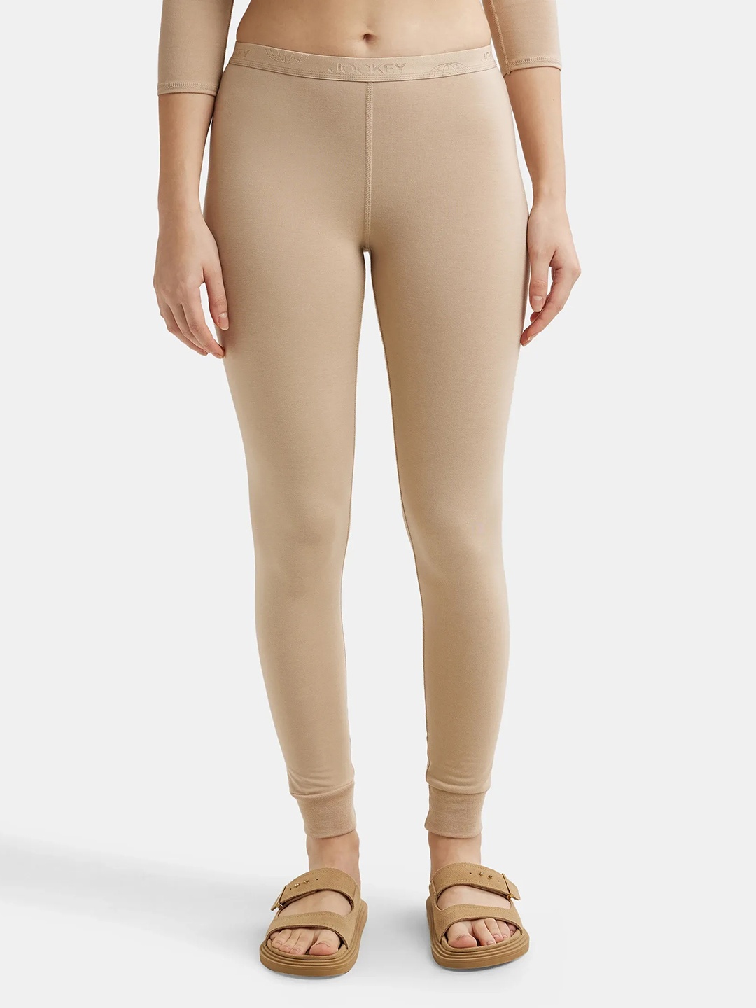 

Jockey Soft Touch Microfiber Stretch Leggings with StayWarm Technology-2523, Beige
