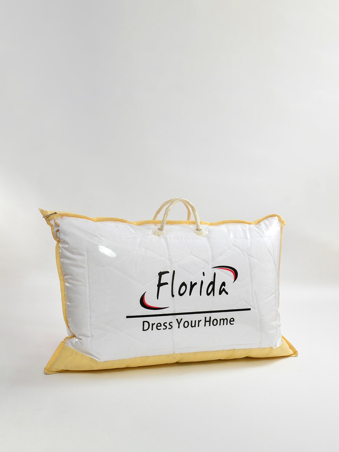 

Florida White Micro Soft Fluffy Sleeping Big Pillow with quilting