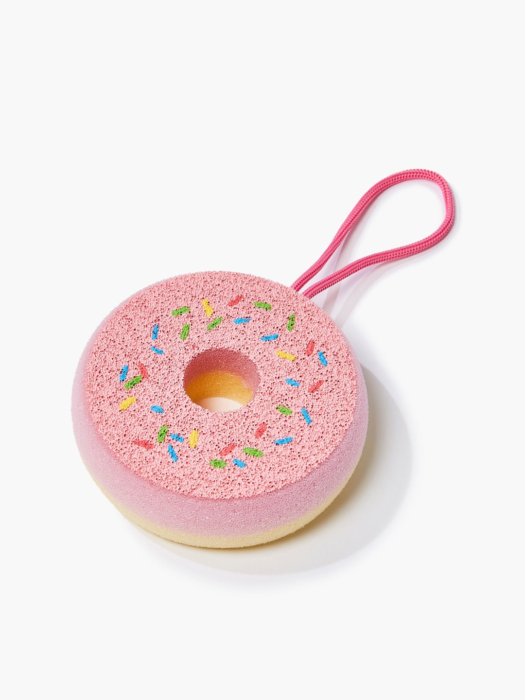 

FOREVER 21 Women Pink & Yellow Doughnut Bath Sponge