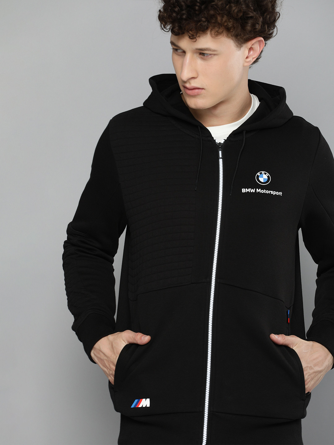

PUMA Motorsport Men Regular Fit BMW Full-Zip Track Motorsports Jacket, Black