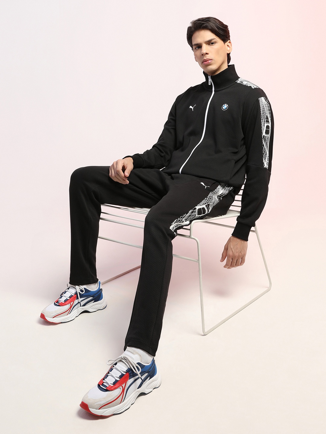 

PUMA Motorsport Men Black BMW M Motorsport T7 Sporty Track MSP Jacket