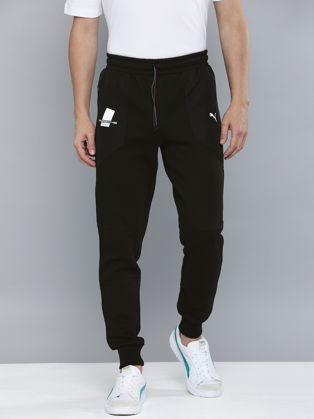 

PUMA Motorsport Men Black Porsche Legacy Knitted Slim Fit Sweat Jogger Pants