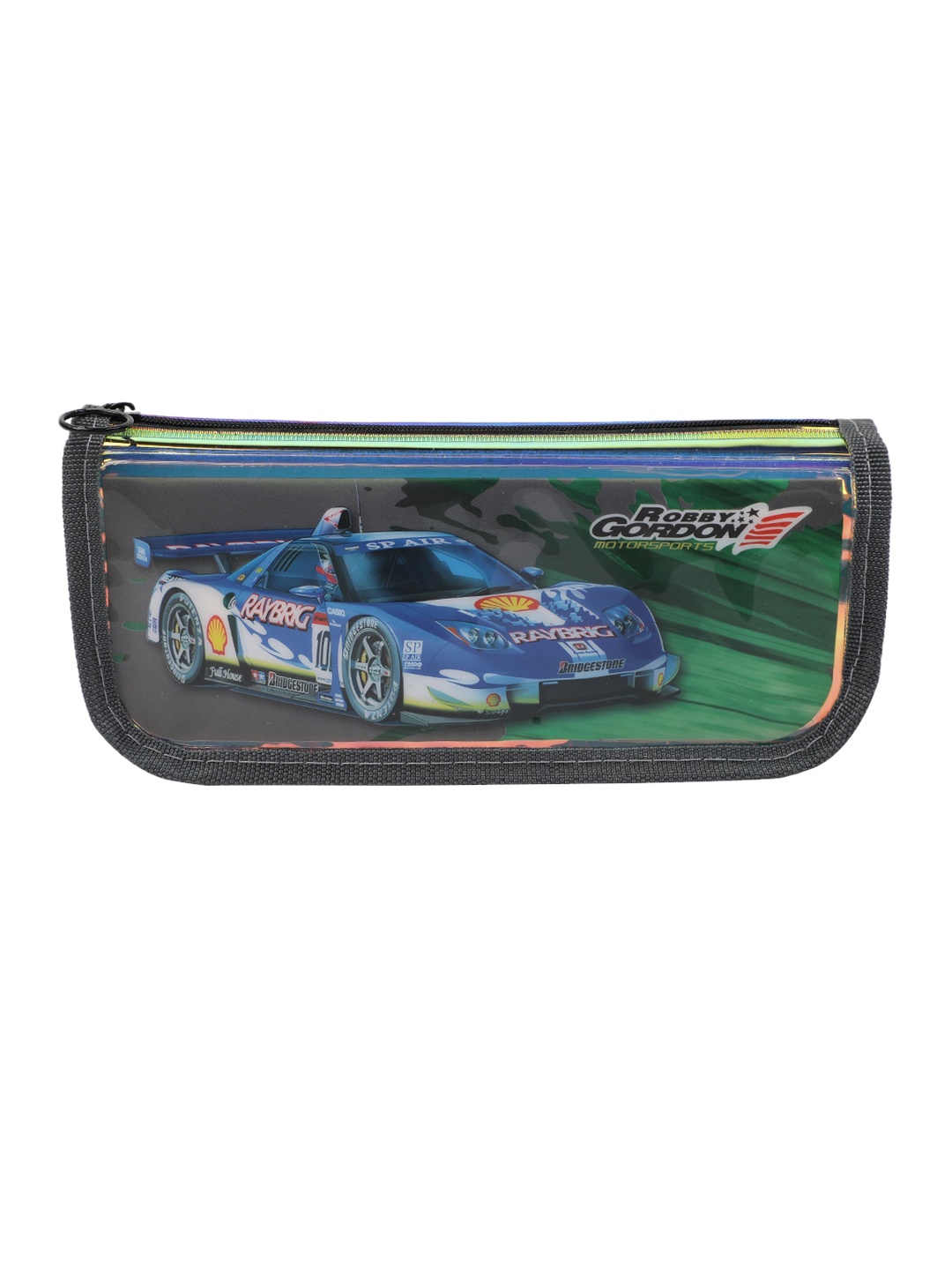 

PASSION PETALS Kids Green & Blue Car Printed Pencil Pouch