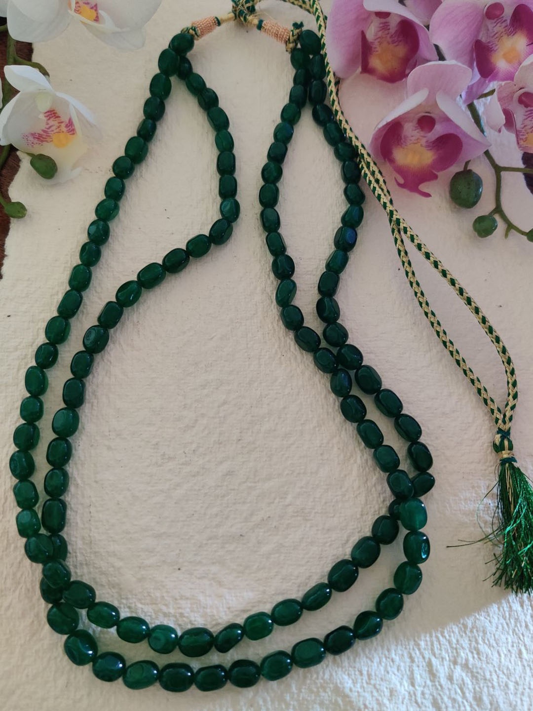 

Binnis Wardrobe Green German Silver Layered Necklace